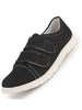 Men Black Casual Canvas/Fabric Slip On Shoes with Dual Strap Closure | Lightweight Comfort Insole Loafers | Anti Skid TPR Sole