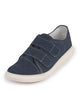 Men Blue Casual Canvas/Fabric Slip On Shoes with Dual Strap Closure | Lightweight Comfort Insole Loafers | Anti Skid TPR Sole