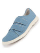 Men Sky Blue Casual Canvas/Fabric Slip On Shoes with Dual Strap Closure | Lightweight Comfort Insole Loafers | Anti Skid TPR Sole