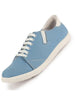 Men Sky Blue Casual Canvas/Fabric Lace-Up Shoes with Elastic Adjustable Support | Lightweight Comfort Insole | Classic Everyday Sneakers with Slip Resistant TPR Sole
