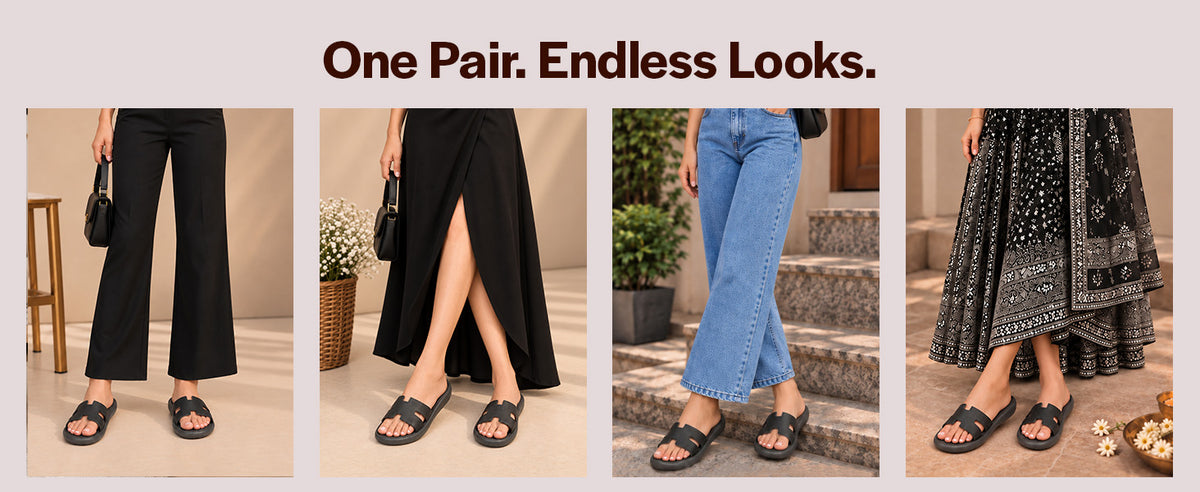 Women Black Open Toe Platform Slider for Travel & Resort Vacationing|Flat Summer Slippers|Poolside Outings Comfort Cushioned Footbed Insole