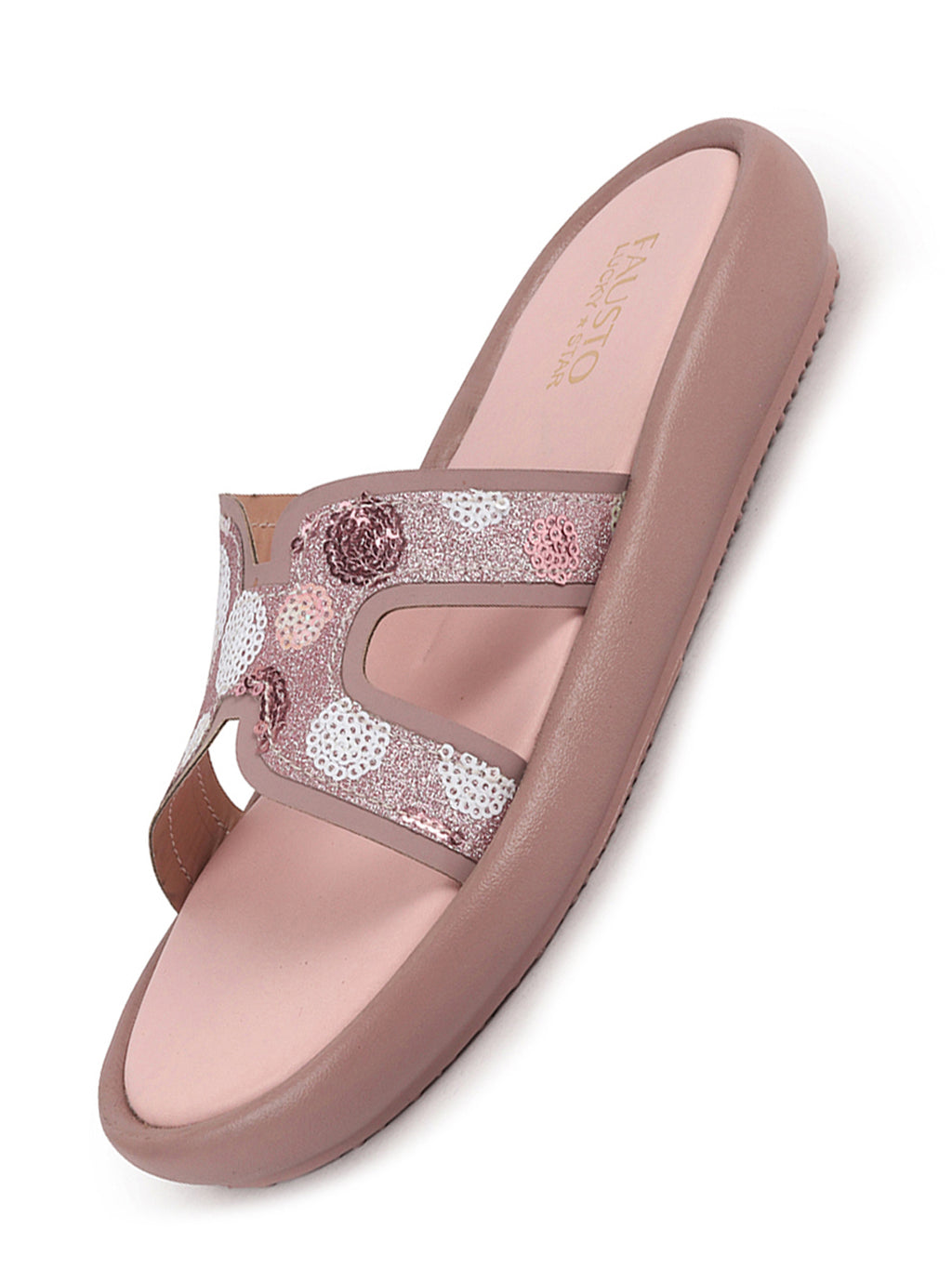 textured upper slide sandals