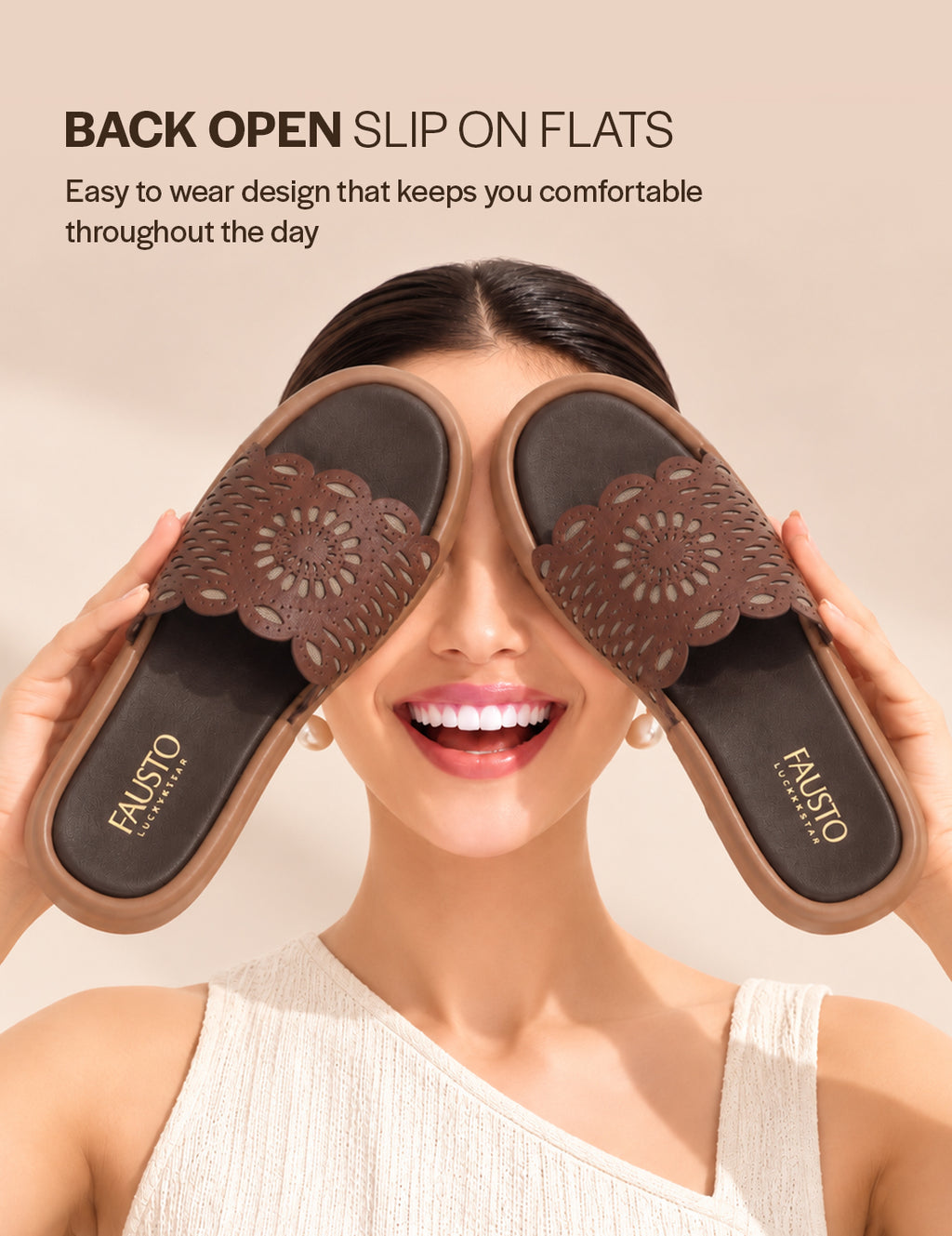 open toe flat sandals