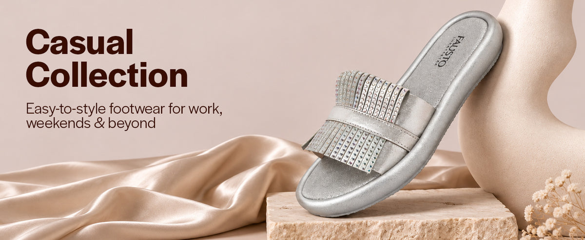 Women Silver Open Toe Rhinestone Fringe Slider for Festive, Party|Flat Summer Slip On Slippers|Lightweight Cushioned Insole Sandals with Anti Skid Sole
