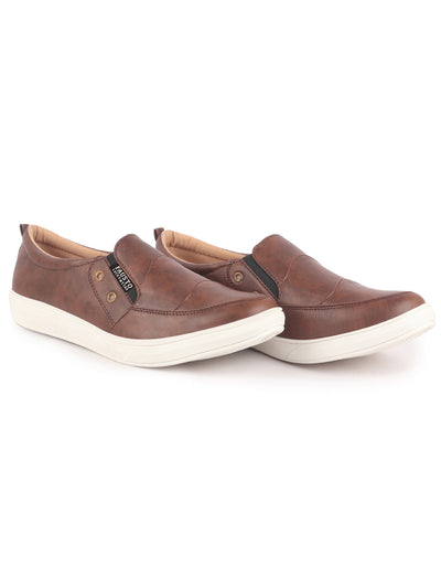 Men Brown Casual Slip-On Loafers