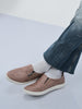 Men Rodiyo Dual Eyelet Detail Slip-On Casual Loafers Rubber Sole | Lightweight Walking Shoes