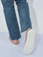 Men Rodiyo Dual Eyelet Detail Slip-On Casual Loafers Rubber Sole | Lightweight Walking Shoes