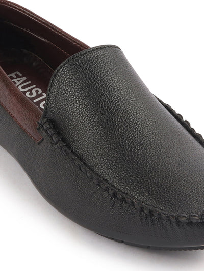 Men Black Loafers and Mocassins Casual Shoes