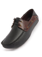 Shop Men Black Slip On Boat Shoes Online.