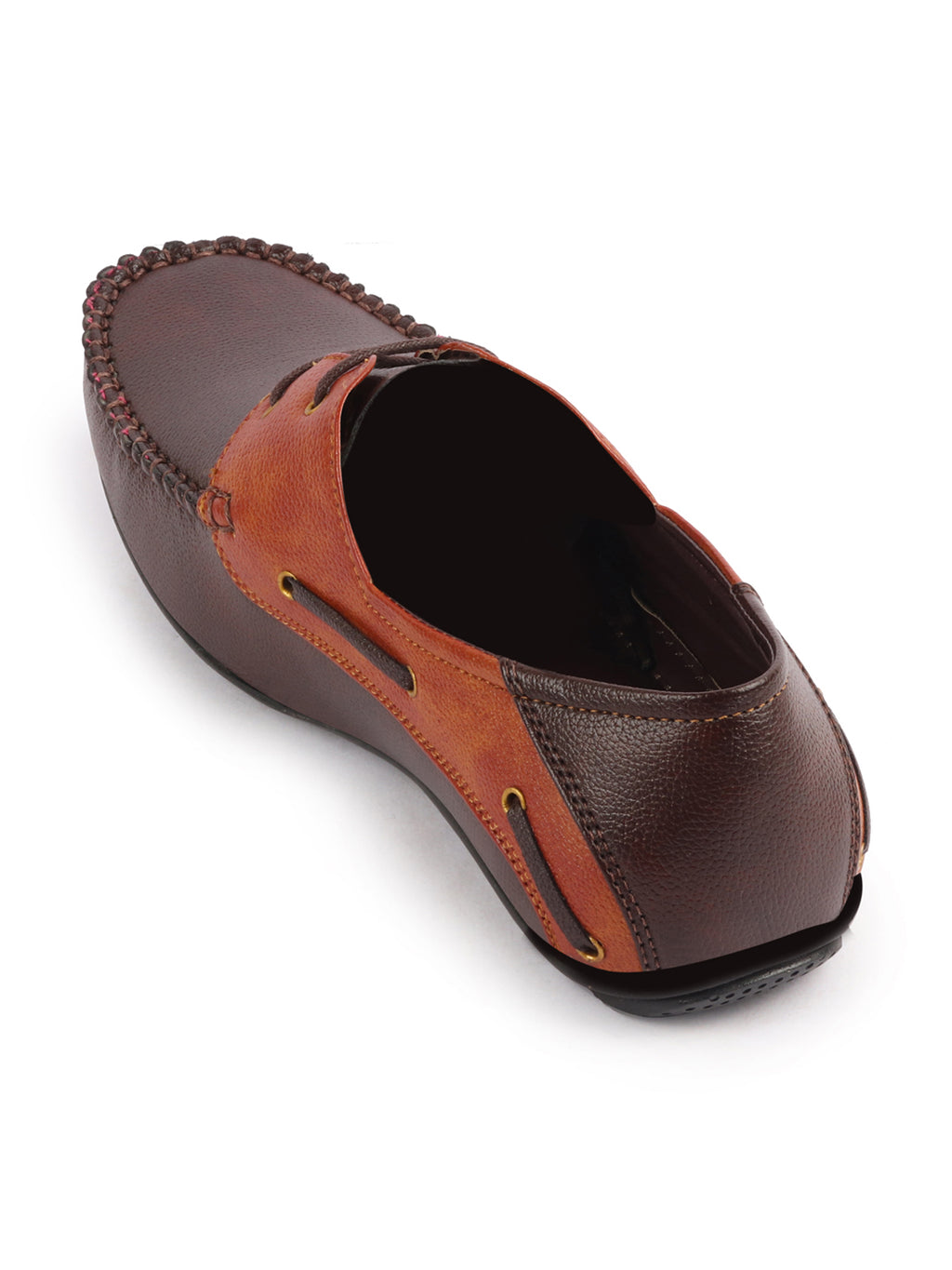 Shop Men Brown Casual Slip-On Boat Shoes Online.