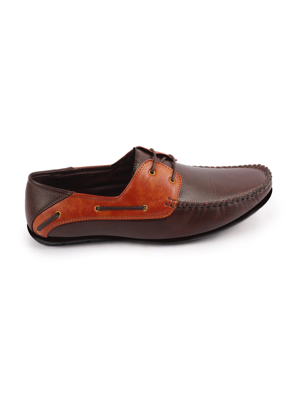 Shop Men Brown Casual Slip-On Boat Shoes Online.