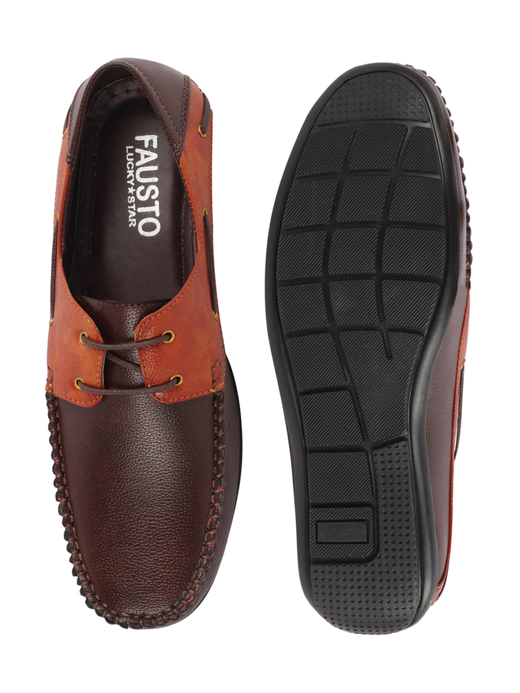 Shop Men Brown Casual Slip-On Boat Shoes Online.