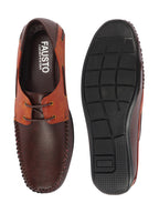 Shop Men Brown Casual Slip-On Boat Shoes Online.