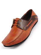 Shop Men Tan Casual Slip-On Boat Shoes Online.
