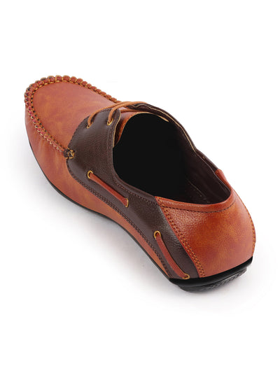 Men Tan Casual Slip-On Boat Shoes
