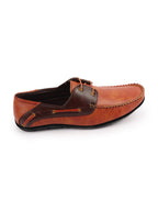 Shop Men Tan Casual Slip-On Boat Shoes Online.