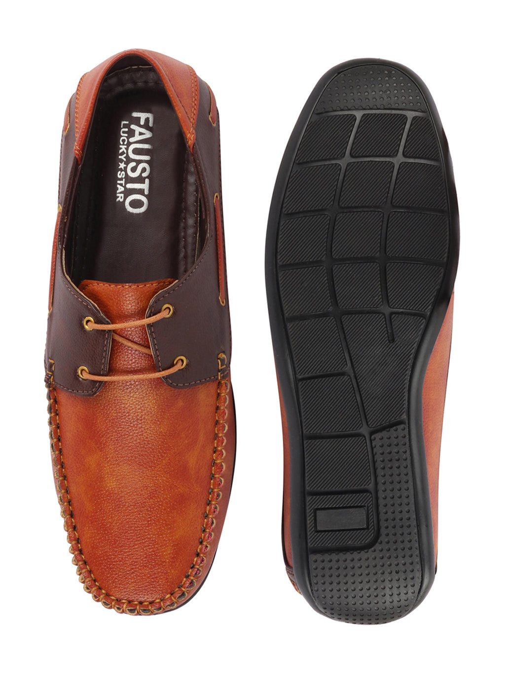 Shop Men Tan Casual Slip-On Boat Shoes Online.