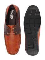 Shop Men Tan Casual Slip-On Boat Shoes Online.