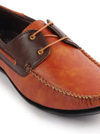 Shop Men Tan Casual Slip-On Boat Shoes Online.