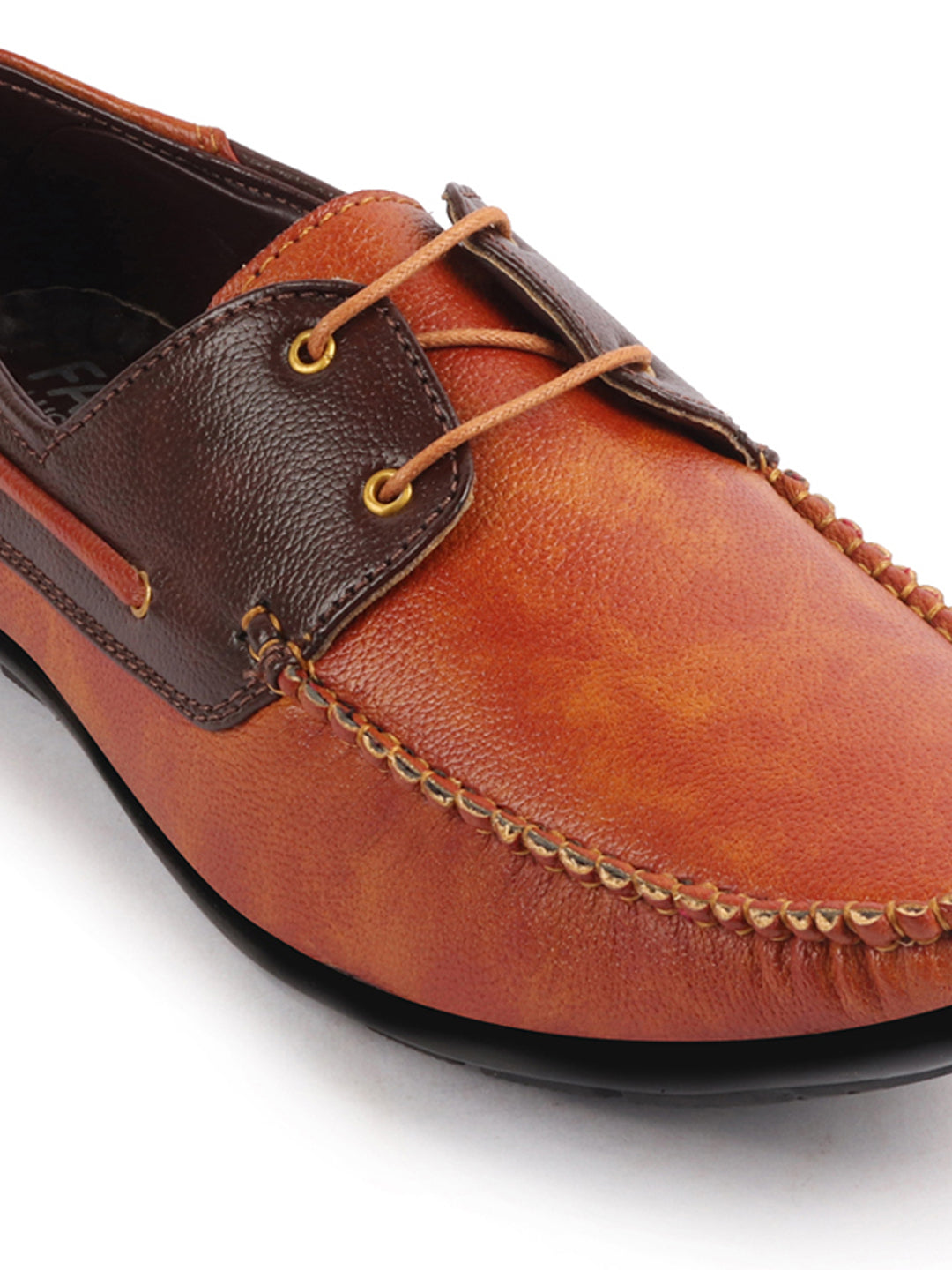 Shop Men Tan Casual Slip-On Boat Shoes Online.