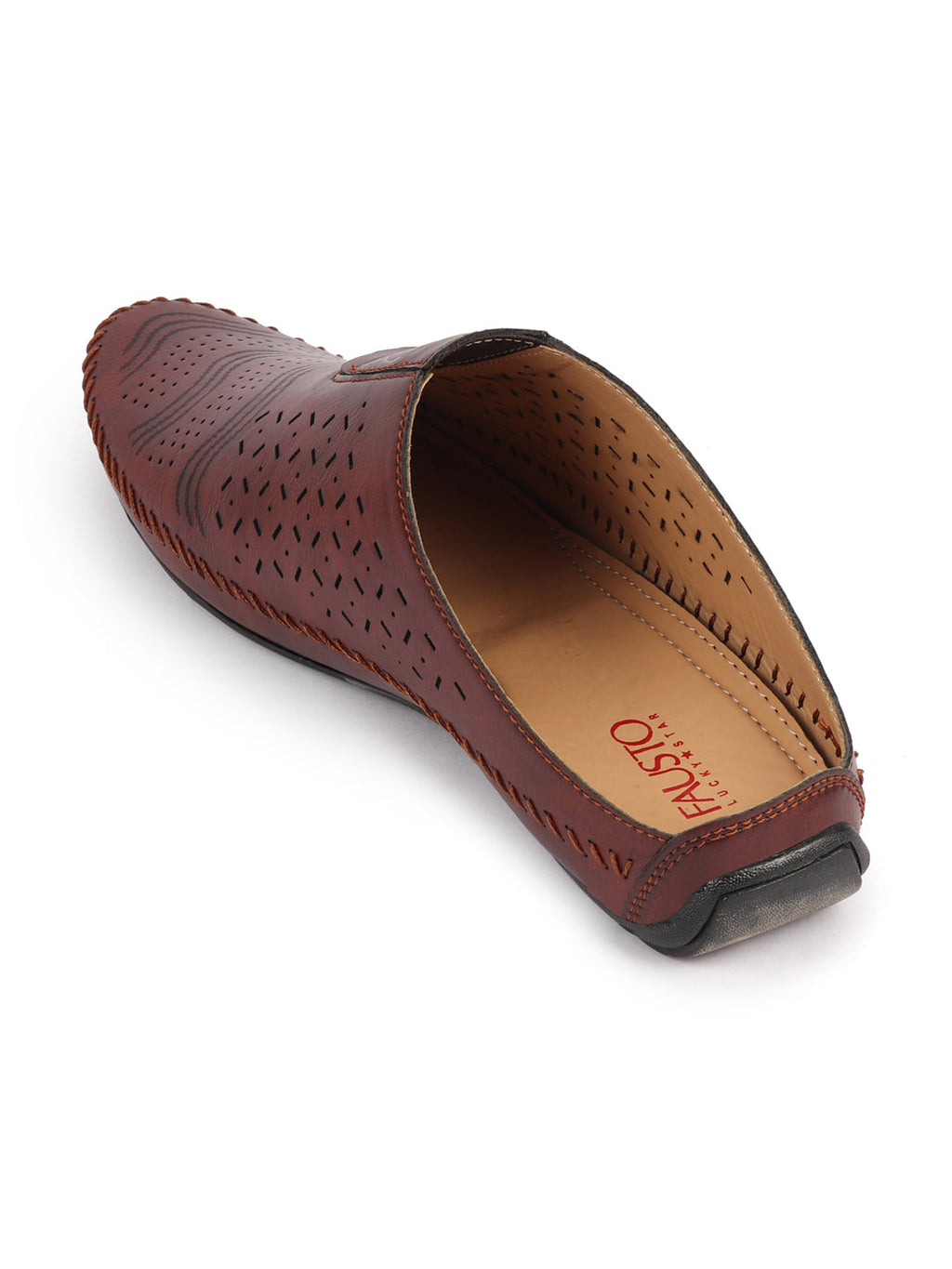 Shop Men Maroon Ethnic Wedding Party Back Open Laser Cut Design Juttis and Mojaris Online.