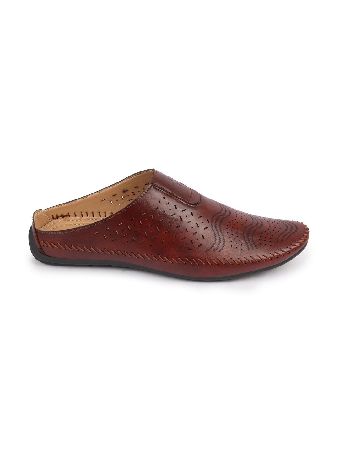 Shop Men Maroon Ethnic Wedding Party Back Open Laser Cut Design Juttis and Mojaris Online.