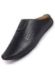 Men Black Ethnic Slip-On Juttis