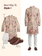 men maroon ethnic wedding party back open laser cut design juttis and mojaris