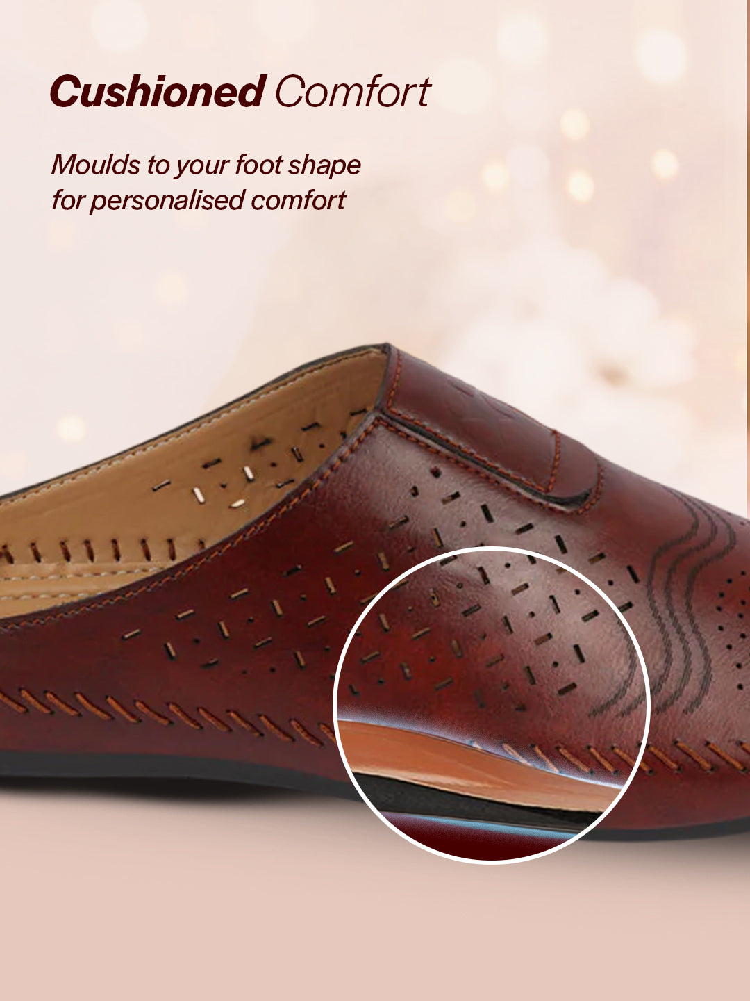 men maroon ethnic wedding party back open laser cut design juttis and mojaris
