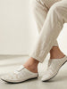 Men White Ethnic Wedding Party Back Open Laser Cut Design Juttis and Mojaris