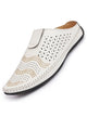 Men White Ethnic Wedding Party Back Open Laser Cut Design Juttis and Mojaris