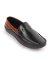 Men Black Casual Slip-On Loafers