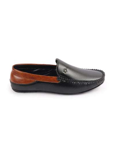 Men Black Casual Slip-On Loafers