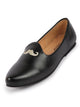 Men Black Ethnic Slip-On Juttis