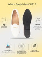 Shop Men White Ethnic Party Wedding Embroidery Jutis and Mojaris Online.
