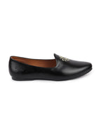 Men Black Wedding Ethnic Party Embroidery Design Slip On Juttis and Mojaris