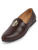 Men Brown Ethnic Slip-On Juttis