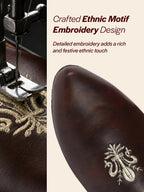 Men Brown Ethnic Slip-On Juttis