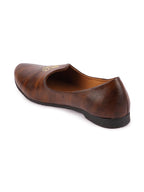 Men Brown Wedding Ethnic Party Embroidery Design Slip On Juttis and Mojaris