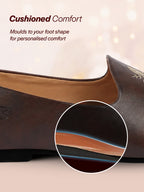 Men Brown Ethnic Slip-On Juttis