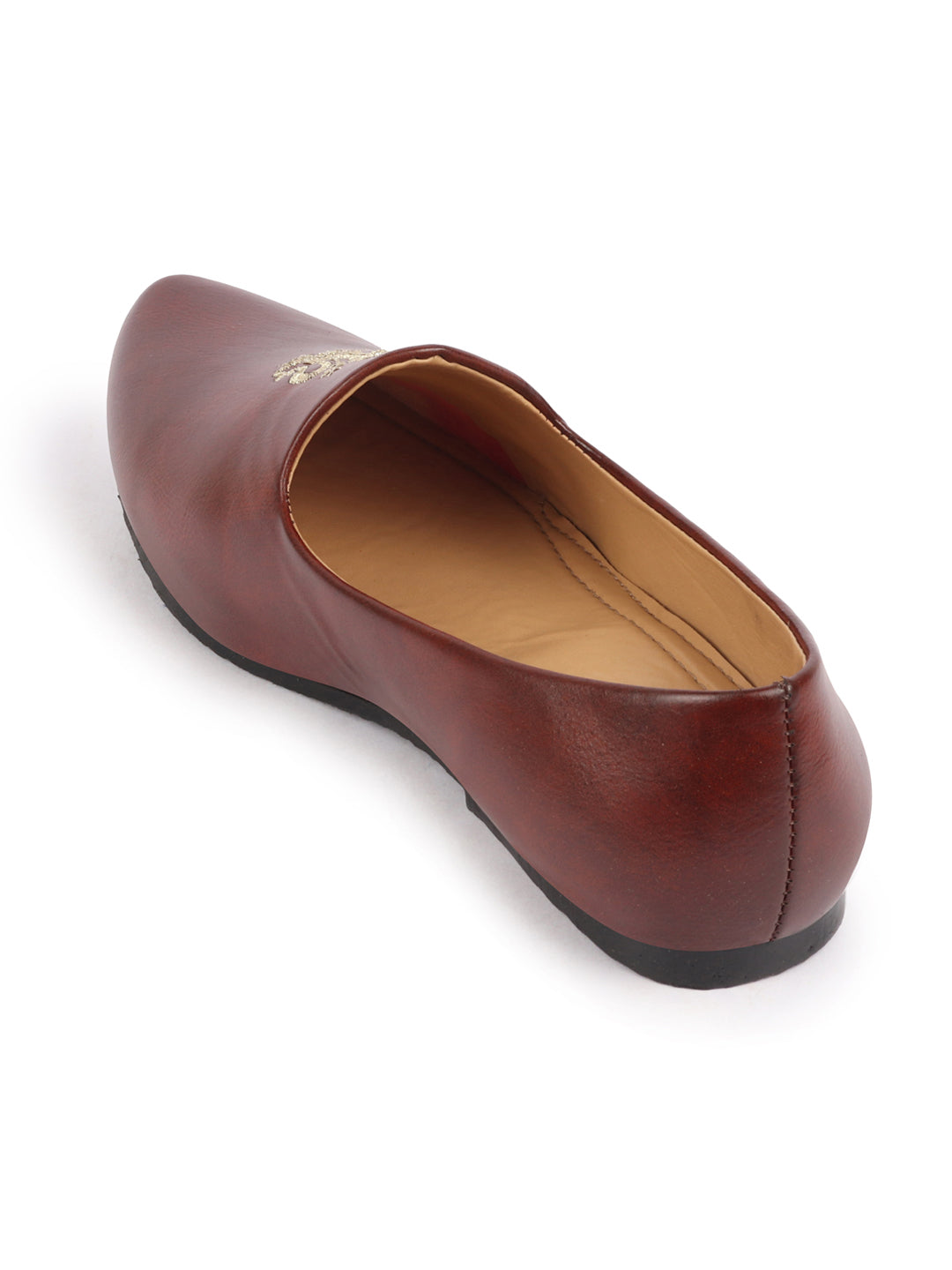 Men Cherry Wedding Ethnic Party Embroidery Design Slip On Juttis and Mojaris