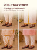 men cherry ethnic embroidery juttis and mojaris