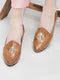 Men Tan Ethnic Slip-On Juttis