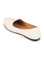 Men White Wedding Ethnic Party Embroidery Design Slip On Juttis and Mojaris