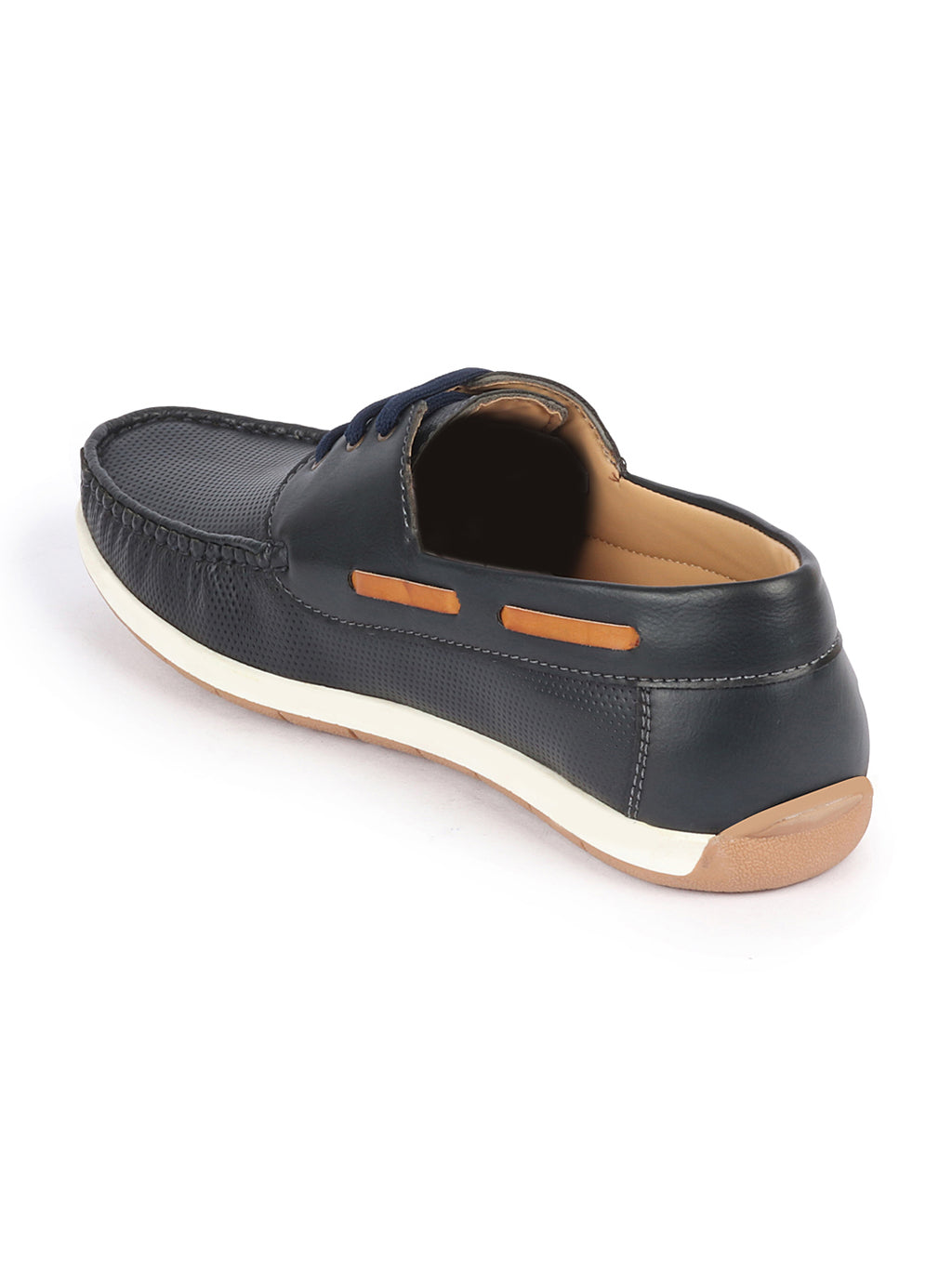 Shop Men Blue Casual Lace-Up Boat Shoes Online.