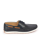 Shop Men Blue Casual Lace-Up Boat Shoes Online.