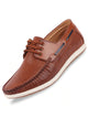 Men Brown Casual Lace-Up Boat Shoes