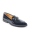 Men Blue Casual Patent Leather Slip-On Loafers