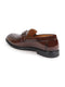 Men Tan Casual Patent Leather Slip-On Loafers