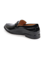 Shop Men Black Casual Patent Leather Slip-On Loafers Online.